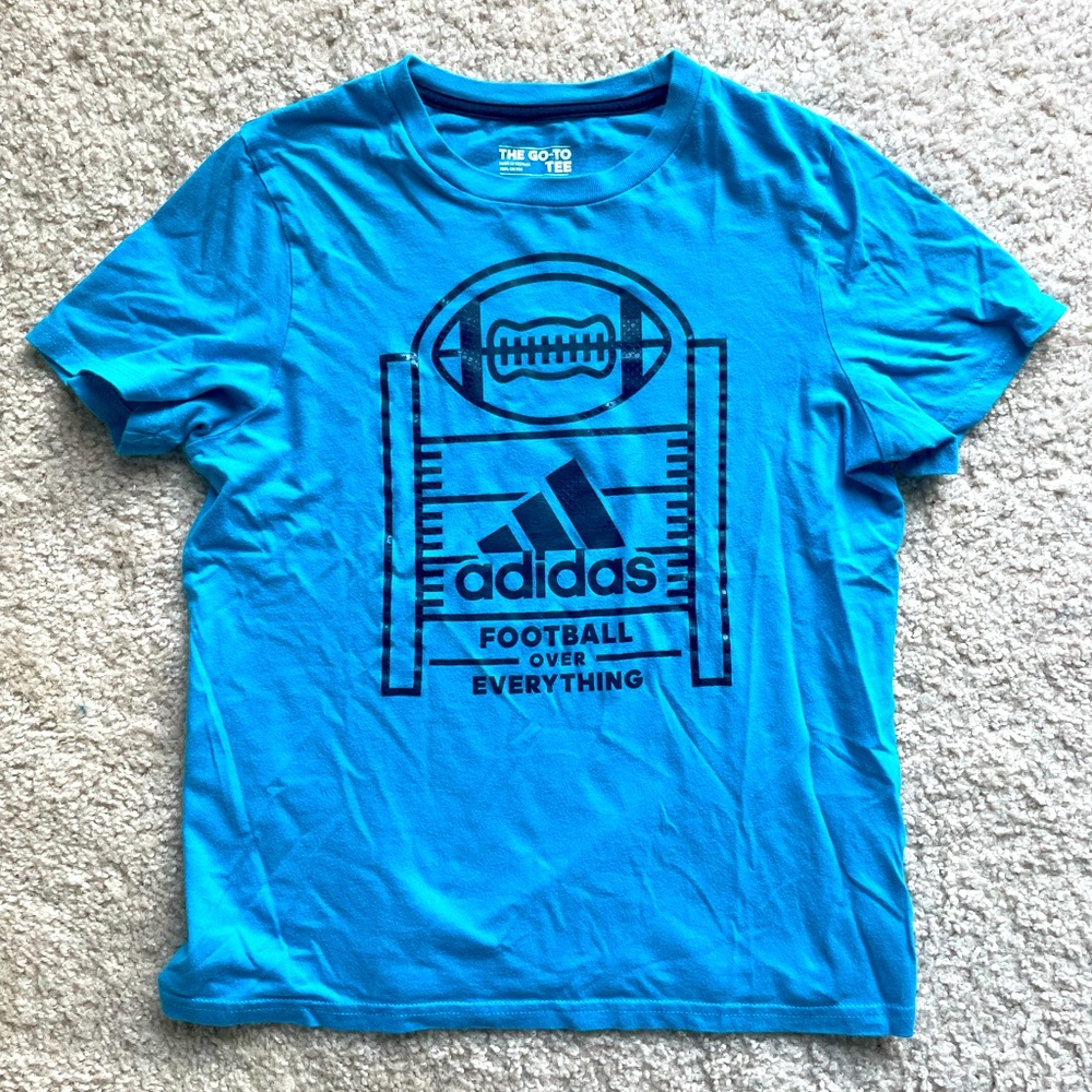 NWOT Boys Blue Adidas “The Go-To Tee”
